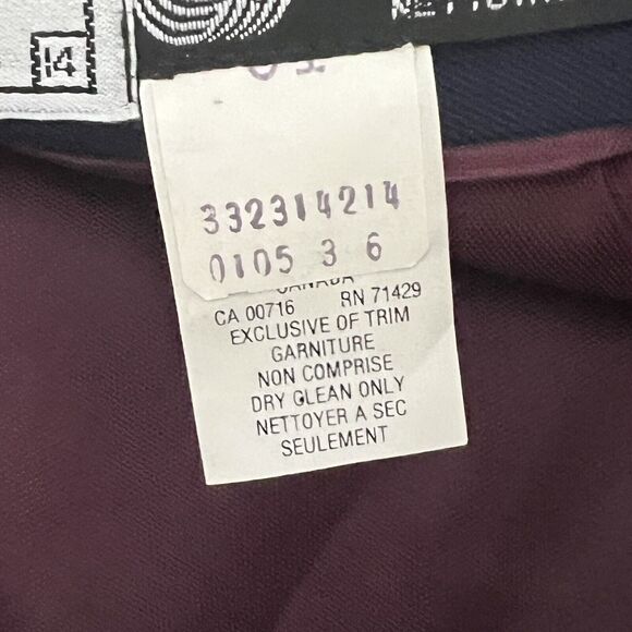 NWT VTG Mr Jaxx Virgin Wool Blue Skirt Canada Academia Secretary Preppy Nautical - Picture 9 of 11